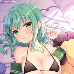 This is a pixiv picture whose title is 「…誘ってるんだよ？」.