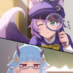 This is a pixiv picture whose title is 迷探偵.