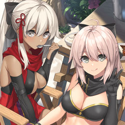 This is a pixiv picture whose title is 沖田さんズ.