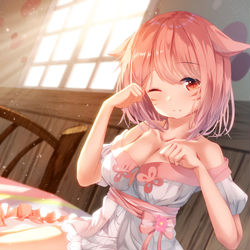 This is a pixiv picture whose title is 🐈｡o○ zzZ.