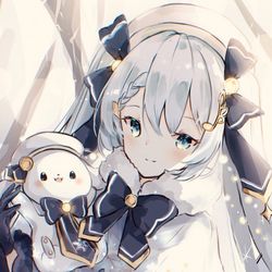This is a pixiv picture whose title is 雪ミク2021.