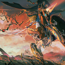 This is a pixiv picture whose title is 于原野上.