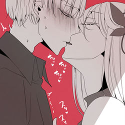 This is a pixiv picture whose title is 絶対に喘ぎたくない弟vs絶対に喘がせたい姉.