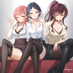 This is a pixiv picture whose title is 夏休み明け.