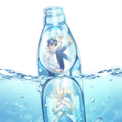 This is a pixiv picture whose title is 4日目「ラムネ」.