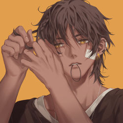 This is a pixiv picture whose title is Chocolate Boi With A Tiny Braid.
