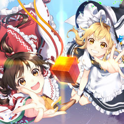This is a pixiv picture whose title is 異変解決！.
