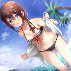 This is a pixiv picture whose title is 滴る時雨Summer！！.