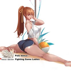 This is a pixiv picture whose title is Pole dance--Kasumi.