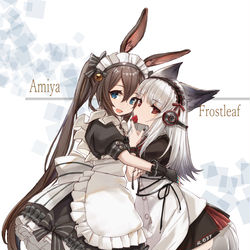 This is a pixiv picture whose title is アーミヤ＆フロストリーフ.