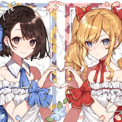 This is a pixiv picture whose title is 🎀.