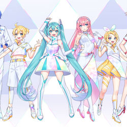 This is a pixiv picture whose title is 【仕事絵】フューチャーアイドル.