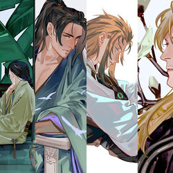 This is a pixiv picture whose title is 恭・奏・雁・慶.