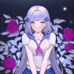 This is a pixiv picture whose title is HK416.