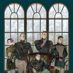 This is a pixiv picture whose title is 禁軍中軍 / 西洋軍装版.