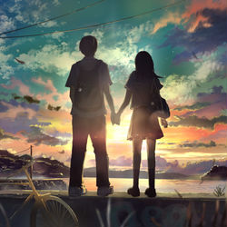 This is a pixiv picture whose title is 輝いている.