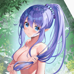 This is a pixiv picture whose title is 水浴びメディアリリィ.