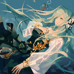 This is a pixiv picture whose title is 希望悬空.