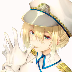 This is a pixiv picture whose title is 軍の娘.