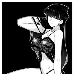 This is a pixiv picture whose title is 古見さんエロ下着.