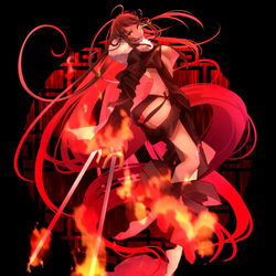 This is a pixiv picture whose title is 【FGO】虞美人.