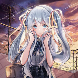 This is a pixiv picture whose title is 制服少女.