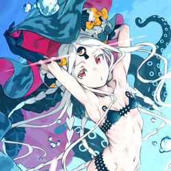 This is a pixiv picture whose title is タコとネコ.