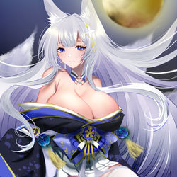This is a pixiv picture whose title is 【UR　空母】信濃.