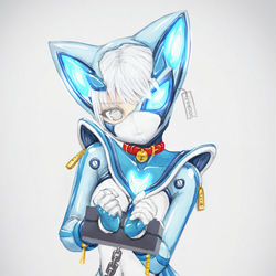 This is a pixiv picture whose title is 捕まった中の人.