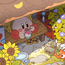 This is a pixiv picture whose title is カービィちゃんまとめ.