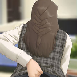 This is a pixiv picture whose title is ストッキングOLの尻.