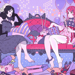This is a pixiv picture whose title is 💄𝑔𝑖𝑟𝑙𝑠’ 𝑡𝑎𝑙𝑘💍.