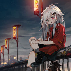 This is a pixiv picture whose title is parapet.