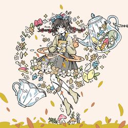 This is a pixiv picture whose title is ティータイム.