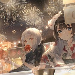 This is a pixiv picture whose title is 思い出.
