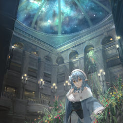 This is a pixiv picture whose title is 星の降るお屋敷.