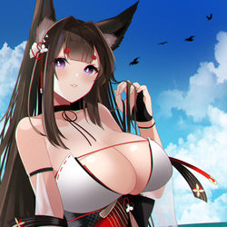 This is a pixiv picture whose title is 水着天城.