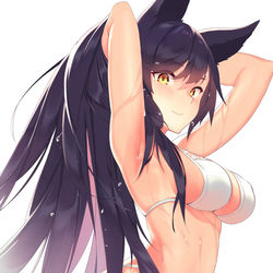 This is a pixiv picture whose title is 水着愛宕.