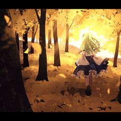 This is a pixiv picture whose title is 妖怪の山.