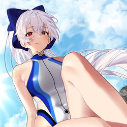 This is a pixiv picture whose title is 夏最後.