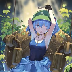 This is a pixiv picture whose title is にとり.