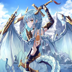 This is a pixiv picture whose title is ドラゴンさん.