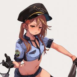 This is a pixiv picture whose title is ポリス大河さん！.