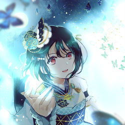 This is a pixiv picture whose title is 決意の光.