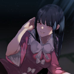 This is a pixiv picture whose title is 輝夜.
