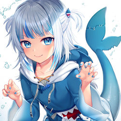 This is a pixiv picture whose title is Gawr Gura.