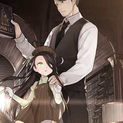 This is a pixiv picture whose title is 司書 - Librarian I.