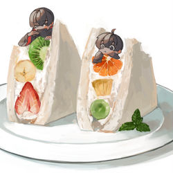 This is a pixiv picture whose title is ふるーつさんど.