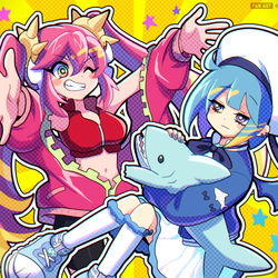This is a pixiv picture whose title is Live☆Twin.