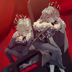 This is a pixiv picture whose title is KING＠歌ってみた【まふまふ feat. nqrse】.